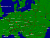 Europe-Central Towns + Borders 1600x1200